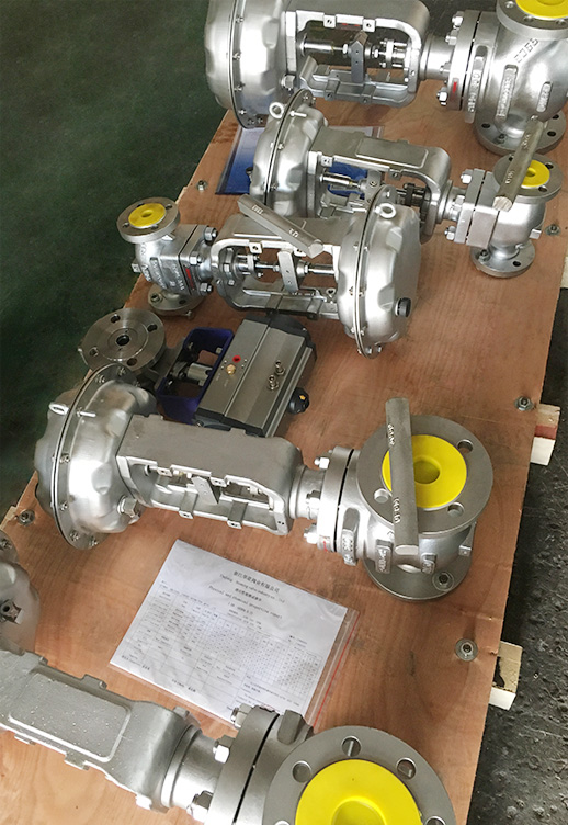REOWO Control Valve With Stainless Steel Actuator Supply to Czech
