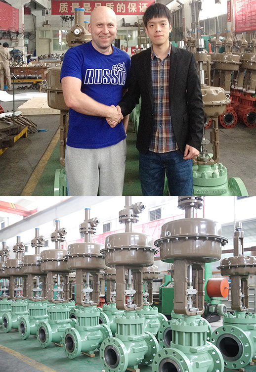 REOWO Big Size Control Valve Supply to Russia